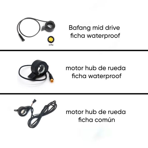 Acelerador bicicleta electrica