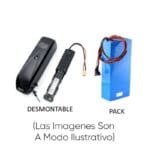 KIT MOTOR 350W HUB DE RUEDA trasera con batería - Image 2