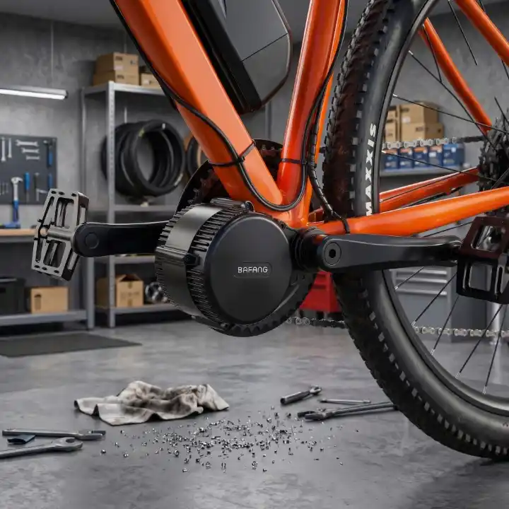 Motor Bafang Argentina BBS02 instalado en bicicleta eléctrica — E-Bikes Argentina Mendoza
