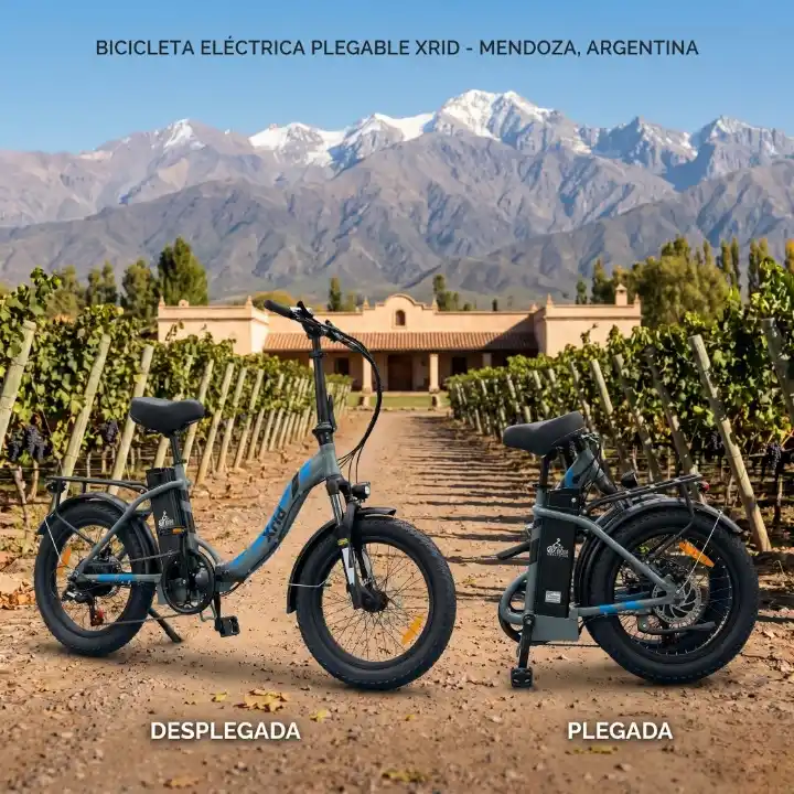 Bicicleta eléctrica plegable E-Plegable lista para uso urbano — E-Bikes Argentina Mendoza