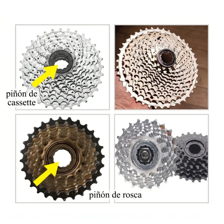 Piñón de bicicleta rosca y cassette de distintos tamaños — Repuestos E-Bikes Argentina Mendoza