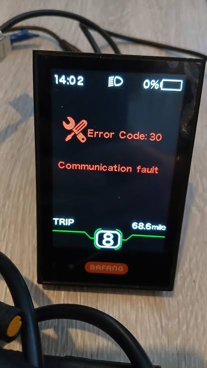 Error 30 Bafang BBS02 y display 850C - E-Bikes Argentina